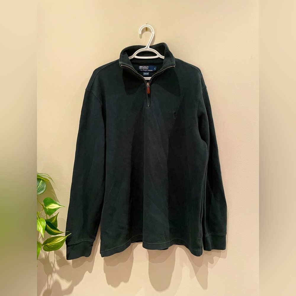 COPY - Vintage Polo Mock Neck Zip Up